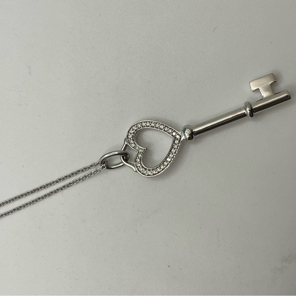 Tiffany & Co. 18K White Gold .8ctw Diamonds Chain Necklace - Picture 8 of 10